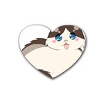 Ragdoll Cat for Life Rubber Coaster (Heart) 