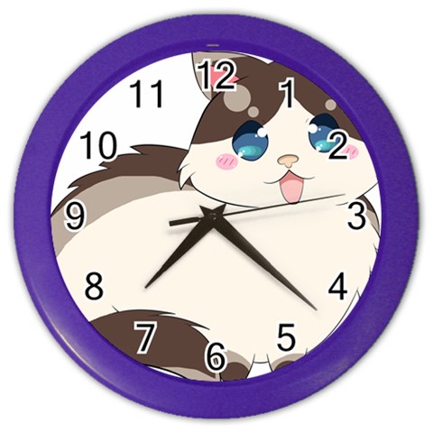 Ragdoll Cat for Life Color Wall Clocks from ArtsNow.com Front