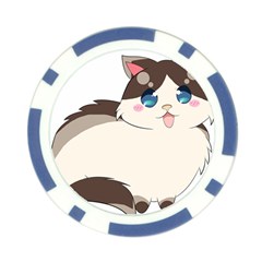 Ragdoll Cat for Life Poker Chip Card Guard from ArtsNow.com Front