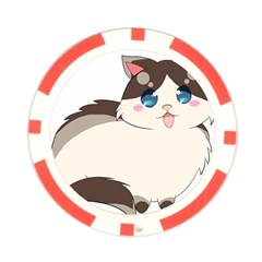 Ragdoll Cat for Life Poker Chip Card Guard from ArtsNow.com Back