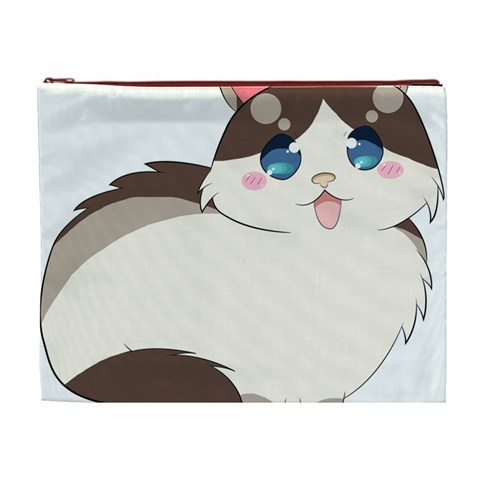 Ragdoll Cat for Life Cosmetic Bag (XL) from ArtsNow.com Front