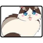 Ragdoll Cat for Life Fleece Blanket (Large) 