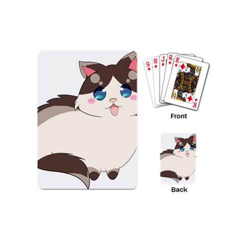 Ragdoll Cat for Life Playing Cards (Mini)  from ArtsNow.com Back