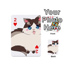 Ragdoll Cat for Life Playing Cards 54 (Mini)  from ArtsNow.com Front - Heart2