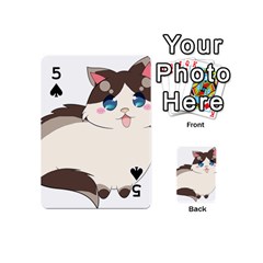 Ragdoll Cat for Life Playing Cards 54 (Mini)  from ArtsNow.com Front - Spade5