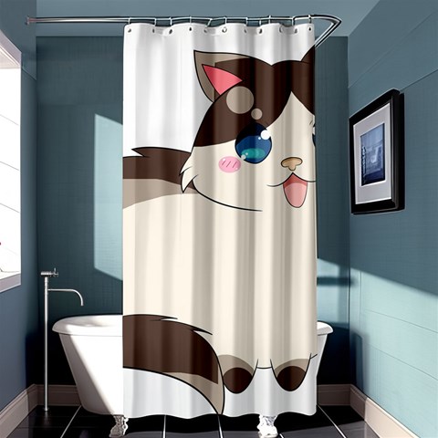 Ragdoll Cat for Life Shower Curtain 36  x 72  (Stall)  from ArtsNow.com Curtain(36 X72 ) - 33.26 x66.24  Curtain(36 X72 )