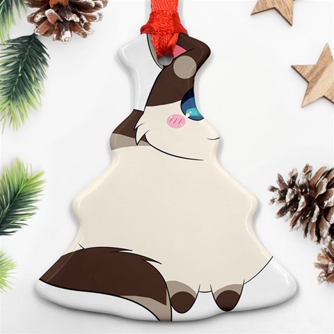 Ragdoll Cat for Life Ornament (Christmas Tree)  from ArtsNow.com Front