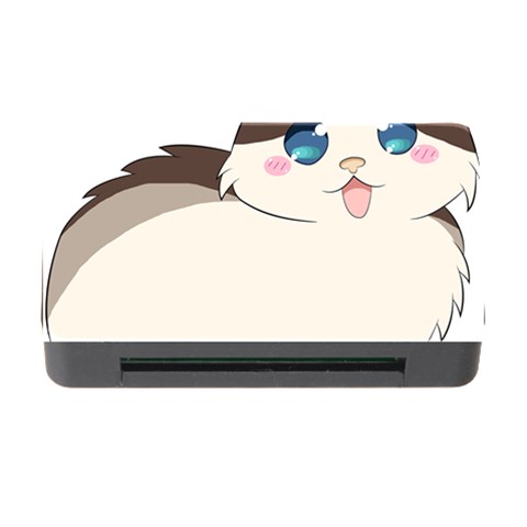 Ragdoll Cat for Life Memory Card Reader with CF from ArtsNow.com Front