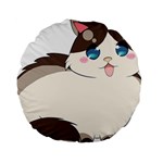 Ragdoll Cat for Life Standard 15  Premium Round Cushions