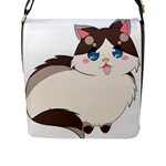 Ragdoll Cat for Life Flap Messenger Bag (L) 