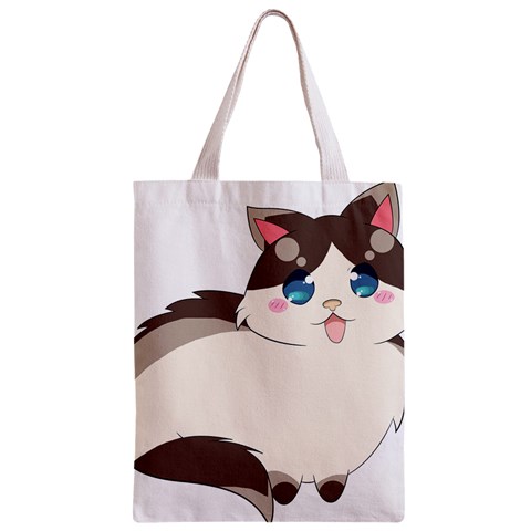 Ragdoll Cat for Life Zipper Classic Tote Bag from ArtsNow.com Front