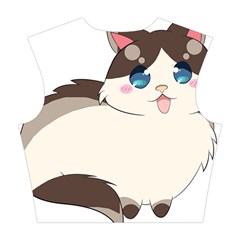 Ragdoll Cat for Life Cotton Crop Top from ArtsNow.com Back