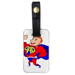 Redhead Super Dad Luggage Tag (one side)