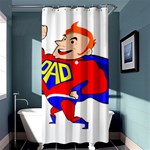 Redhead Super Dad Shower Curtain 36  x 72  (Stall)