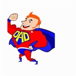 Redhead Super Dad Small Garden Flag (Two Sides)