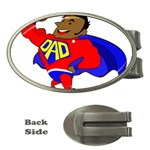 Fathers Day Black Super Dad Money Clip (Oval)