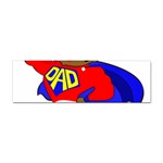 Fathers Day Black Super Dad Sticker (Bumper)