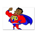 Fathers Day Black Super Dad Sticker A4 (100 pack)