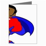 Fathers Day Black Super Dad Greeting Card