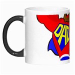 Fathers Day Black Super Dad Morph Mug