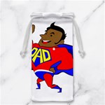 Fathers Day Black Super Dad Jewelry Bag