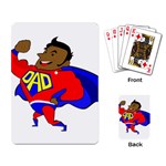 Fathers Day Black Super Dad Playing Cards Single Design