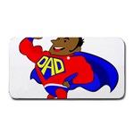 Fathers Day Black Super Dad Medium Bar Mat