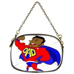 Fathers Day Black Super Dad Chain Purse (One Side)