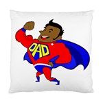 Fathers Day Black Super Dad Standard Cushion Case (Two Sides)