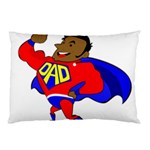 Fathers Day Black Super Dad Pillow Case