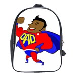 Fathers Day Black Super Dad School Bag (Large)