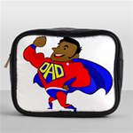 Fathers Day Black Super Dad Mini Toiletries Bag (One Side)