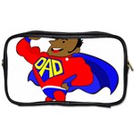 Fathers Day Black Super Dad Toiletries Bag (Two Sides)