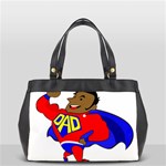 Fathers Day Black Super Dad Oversize Office Handbag