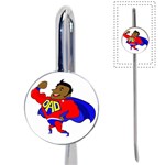 Fathers Day Black Super Dad Book Mark