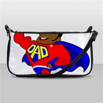 Fathers Day Black Super Dad Shoulder Clutch Bag