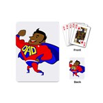 Fathers Day Black Super Dad Playing Cards (Mini)