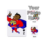 Fathers Day Black Super Dad Playing Cards 54 (Mini)