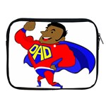 Fathers Day Black Super Dad Apple iPad Zipper Case