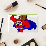 Fathers Day Black Super Dad Cosmetic Bag (XS)