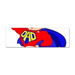 Fathers Day Blonde Super Dad Sticker (Bumper)