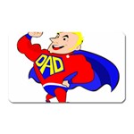 Fathers Day Blonde Super Dad Magnet (Rectangular)