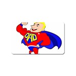 Fathers Day Blonde Super Dad Magnet (Name Card)