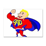 Fathers Day Blonde Super Dad Sticker A4 (10 pack)