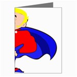 Fathers Day Blonde Super Dad Greeting Card