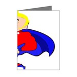 Fathers Day Blonde Super Dad Mini Greeting Card