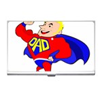 Fathers Day Blonde Super Dad Business Card Holder