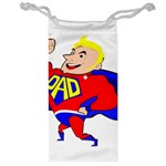 Fathers Day Blonde Super Dad Jewelry Bag