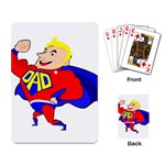 Fathers Day Blonde Super Dad Playing Cards Single Design