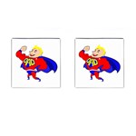 Fathers Day Blonde Super Dad Cufflinks (Square)